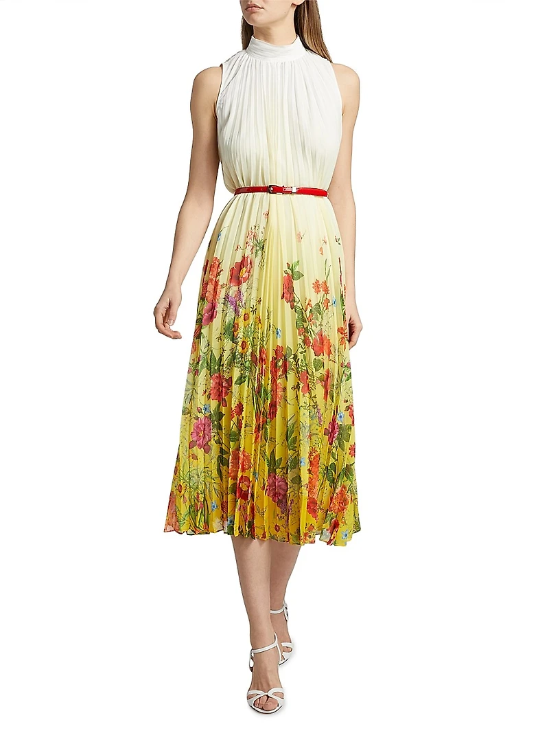 The Noor Jardin Floral Midi Dress