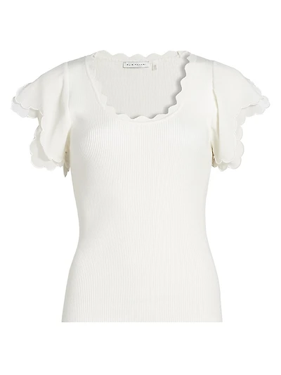 The Brittany Scalloped Sweater