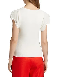 The Brittany Scalloped Sweater