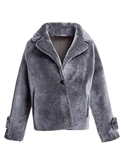 Dyed Shearling Lamb Reversible Jacket