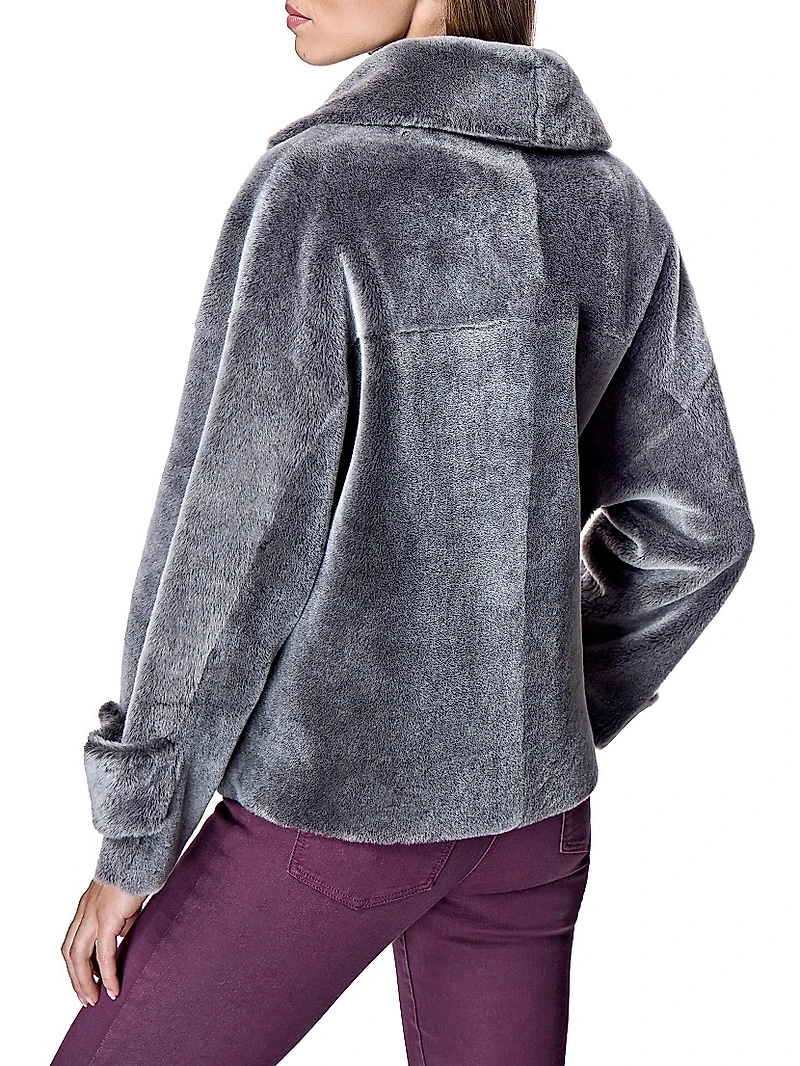 Dyed Shearling Lamb Reversible Jacket