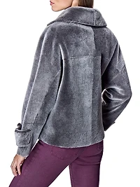 Dyed Shearling Lamb Reversible Jacket