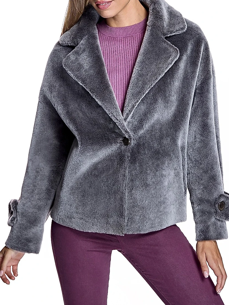 Dyed Shearling Lamb Reversible Jacket