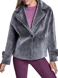 Dyed Shearling Lamb Reversible Jacket