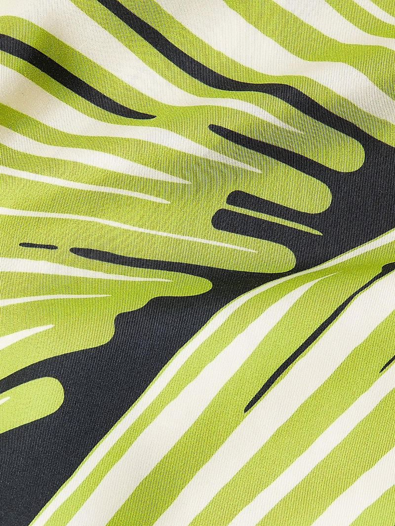 Yoshinoki Printed Cotton & Silk Caftan Top