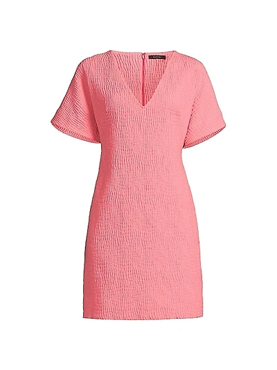 Textured Cotton Jacquard Dress