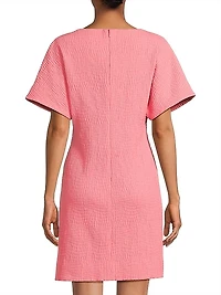 Textured Cotton Jacquard Dress