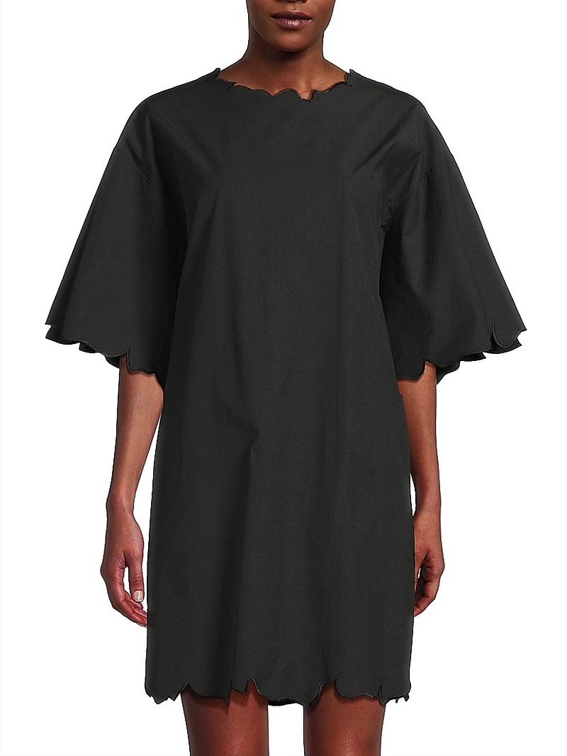 Tech Cotton Taffeta T-Shirt Dress