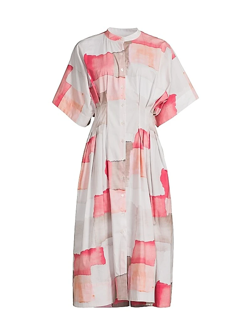 Chiyo Pleated Midi-Dress