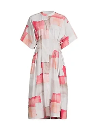 Chiyo Pleated Midi-Dress