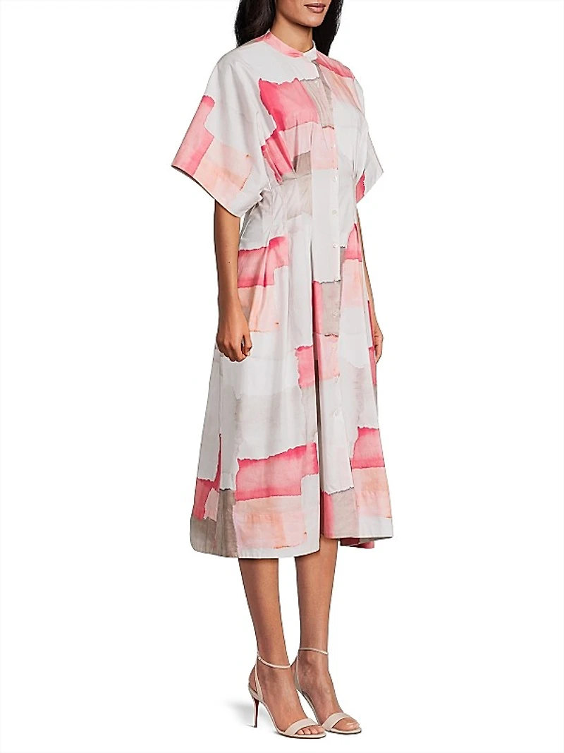 Chiyo Pleated Midi-Dress