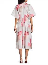 Chiyo Pleated Midi-Dress
