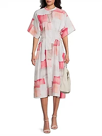 Chiyo Pleated Midi-Dress