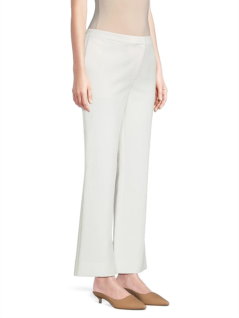 Techno Cotton Flared Trousers