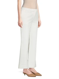 Techno Cotton Flared Trousers