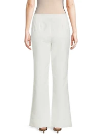 Techno Cotton Flared Trousers