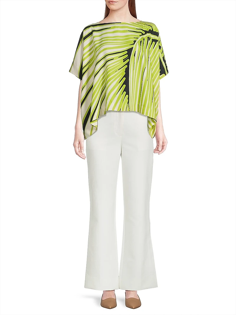 Techno Cotton Flared Trousers