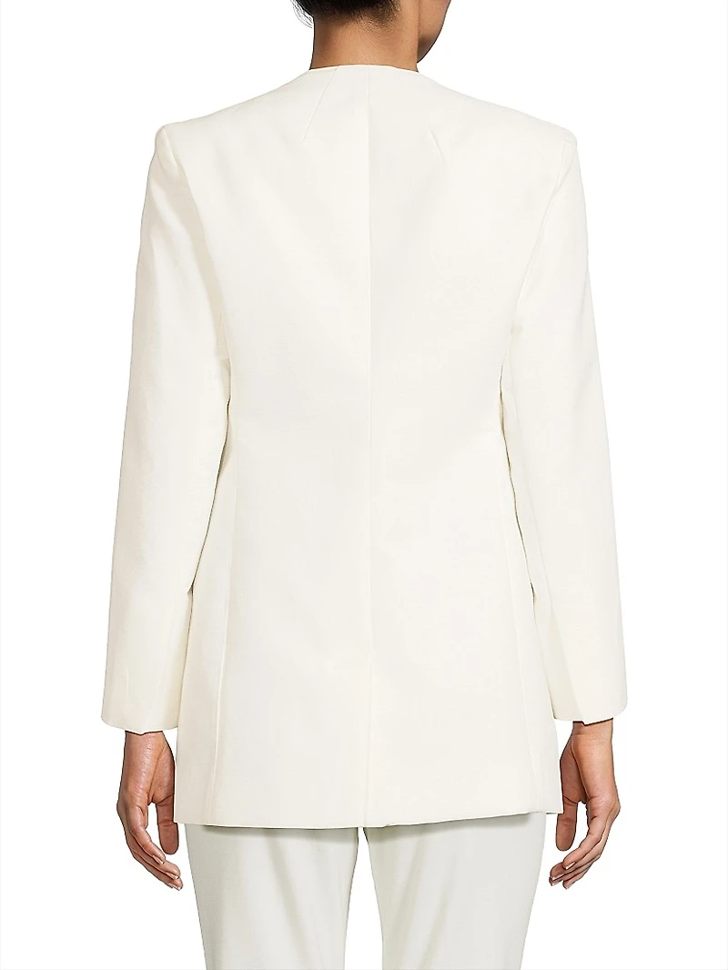Canvas Embroidered Blazer