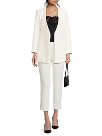 Canvas Embroidered Blazer