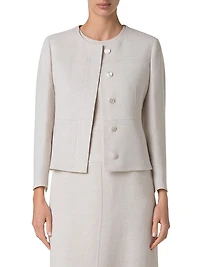 Tina Twisted Linen Jacket