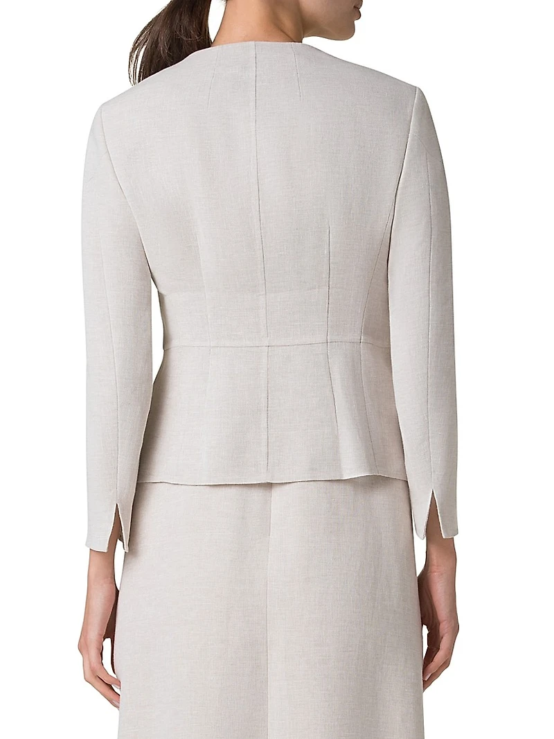 Tina Twisted Linen Jacket