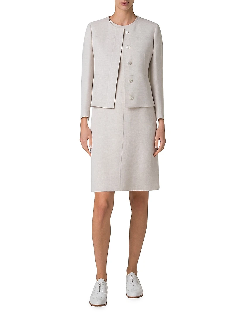 Tina Twisted Linen Jacket