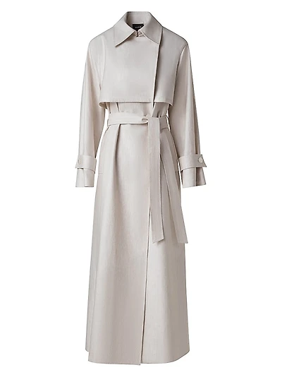 Haider Linen-Blend Trench Coat