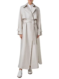Haider Linen-Blend Trench Coat