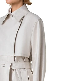 Haider Linen-Blend Trench Coat