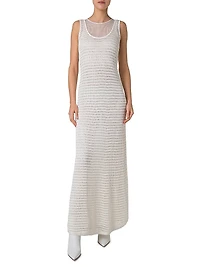 Crochet Sleeveless Maxi-Dress