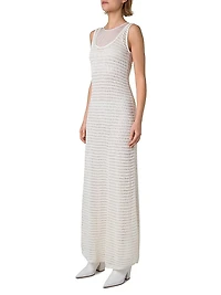 Crochet Sleeveless Maxi-Dress