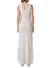 Crochet Sleeveless Maxi-Dress