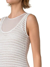 Crochet Sleeveless Maxi-Dress