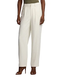 Gordon Wool Pleated Ankle Pants