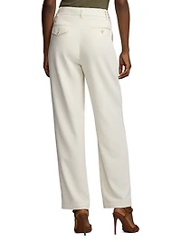 Gordon Wool Pleated Ankle Pants