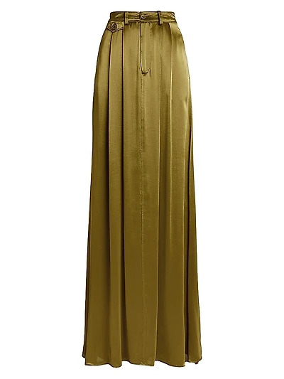 Demetrius Satin Maxi Skirt
