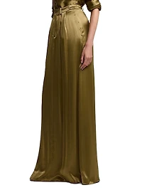 Demetrius Satin Maxi Skirt