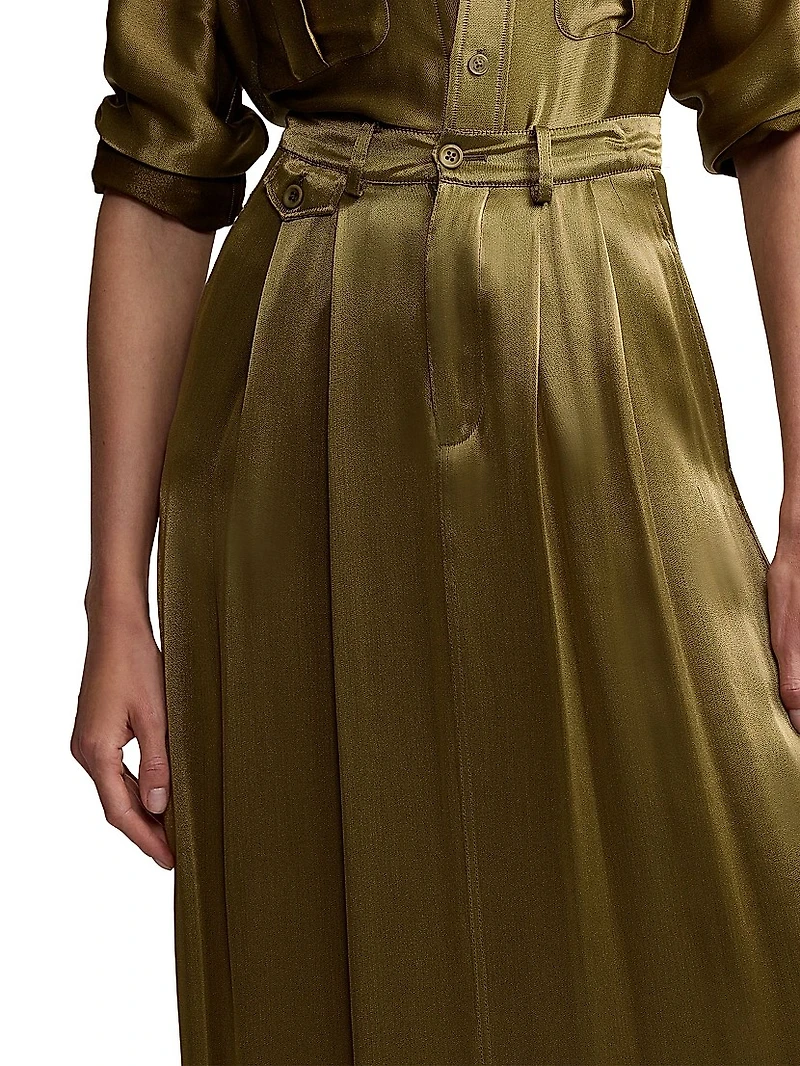 Demetrius Satin Maxi Skirt