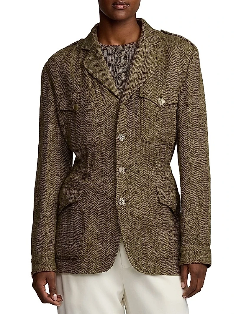 Schmitt Herringbone Blazer