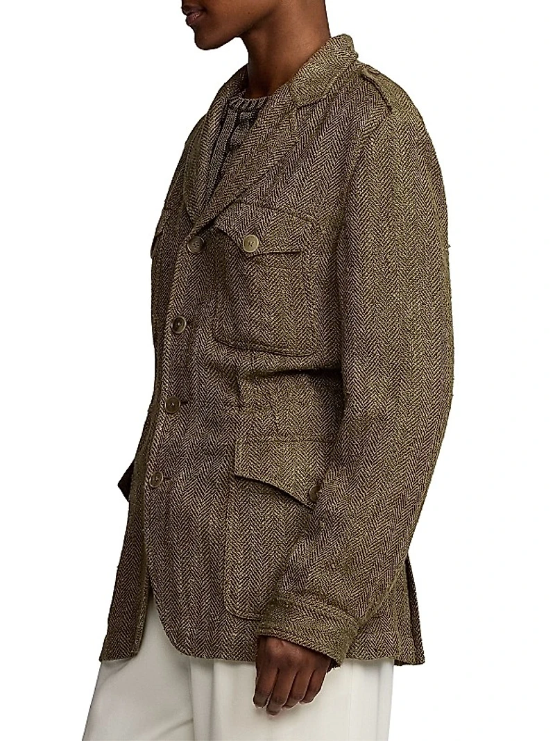 Schmitt Herringbone Blazer