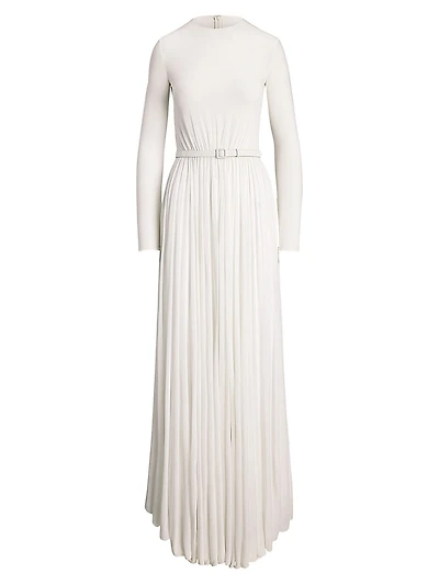 Crêpe Jersey Shirred Maxi Dress
