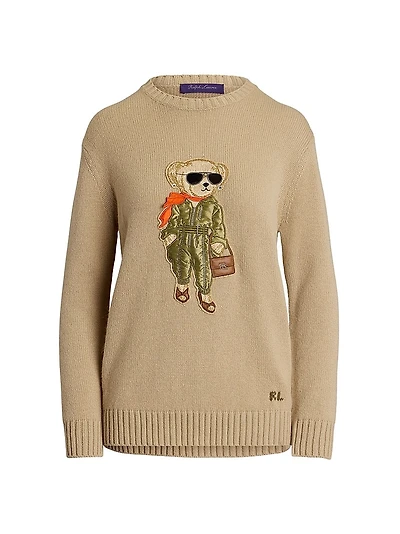 Aviator Bear Cashmere Sweater