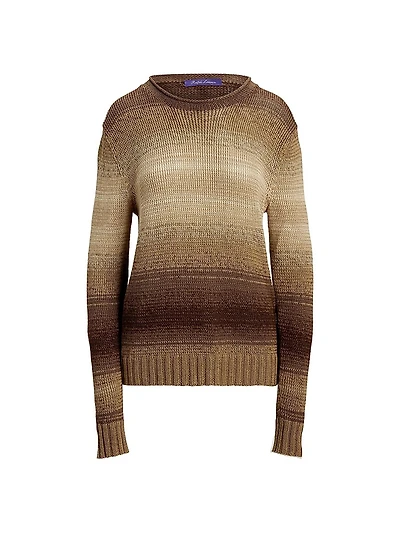 Ombré Linen-Blend Sweater