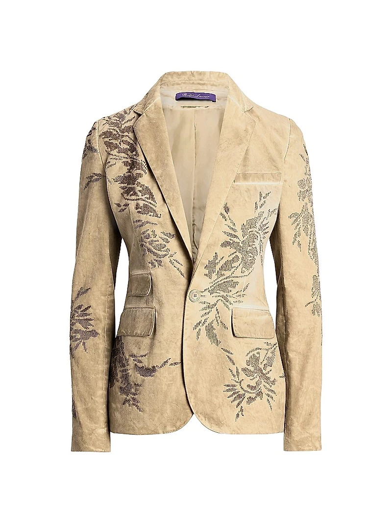 Parker Embellished Cotton Chino Jacket