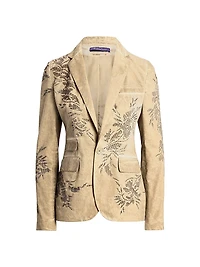 Parker Embellished Cotton Chino Jacket