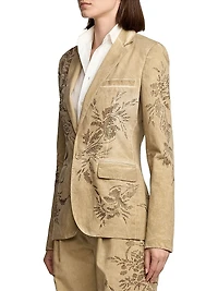 Parker Embellished Cotton Chino Jacket