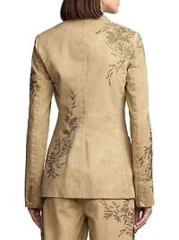 Parker Embellished Cotton Chino Jacket