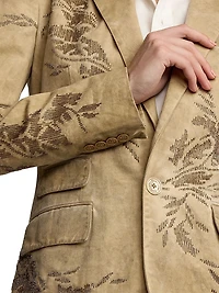 Parker Embellished Cotton Chino Jacket