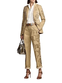 Parker Embellished Cotton Chino Jacket