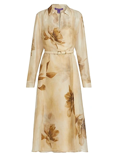 Aniyah Floral Silk Gauze Day Dress